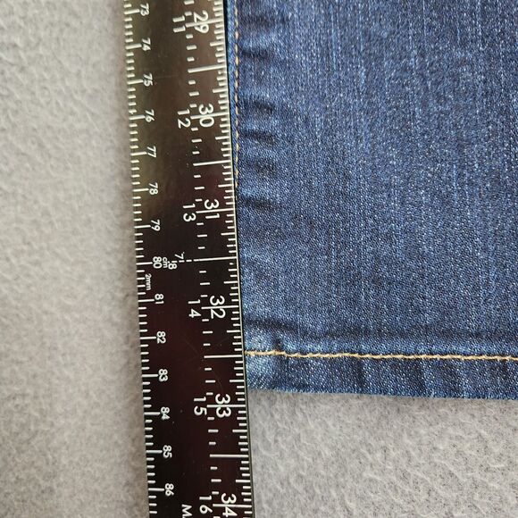 Gap 1969 Women 31L Dark Wash Mid Rise New Perfect Boot Jeans - Picture 10 of 14